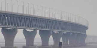 আলো জ্বললো পদ্মা সেতুতে