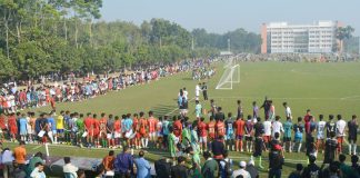 শামস-উল-হুদা ফুটবল একাডেমির খেলোয়াড় বাছাই প্রথম দিনে ১০০জন পেলেন ইয়েস কার্ড