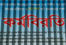 বার্ষিক পরীক্ষার মধ্যে শিক্ষকদের কর্মবিরতি; ক্ষতির মুখে শিক্ষার্থীরা
