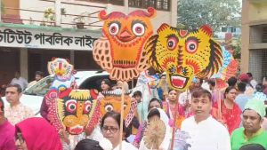 যশোরে ১৪৩৩ বঙ্গাব্দ বরণে বর্ণাঢ্য শোভাযাত্রা