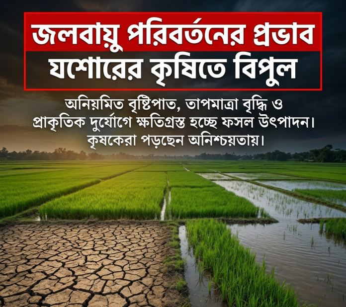 জলবায়ু পরিবর্তনের প্রভাব যশোরের কৃষিতে