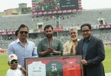 রুবেল হোসেনকে বিদায়ী সম্মাননা দিল বিসিবি বিদায় রুবেল হোসেন