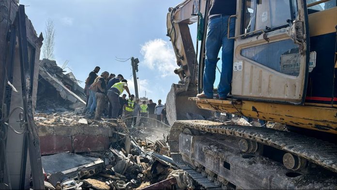 Israeli airstrike aftermath in southern Lebanon 9 May 2026