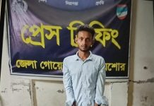 এক ব্যাগে ৯টি অস্ত্র নিয়ে শংকরপুরে যুবক আটক