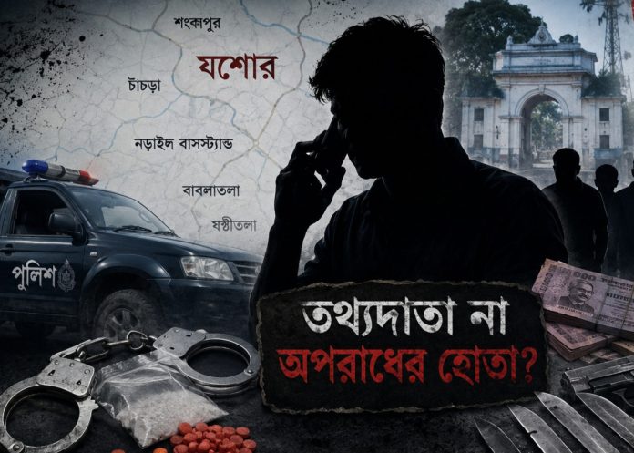 মাদক ব্যবসা থেকে চাঁদাবাজি: যশোরে কয়েক কথিত সোর্সকে ঘিরে বিতর্ক