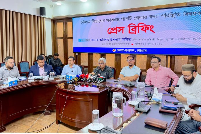 চট্টগ্রাম-পার্বত্য অঞ্চলে বন্যা পরিস্থিতির উন্নতি