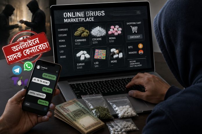 অনলাইনে মাদক কেনাবেচায় মৃত্যুদণ্ডের বিধান