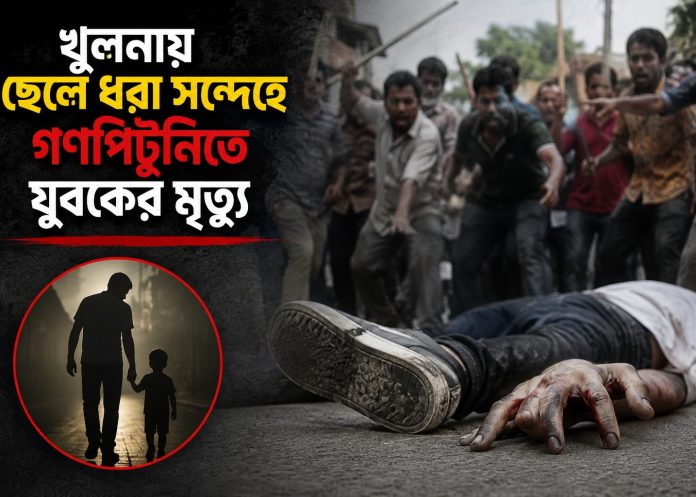 খুলনায় ছেলেধরা সন্দেহে গণপিটুনি