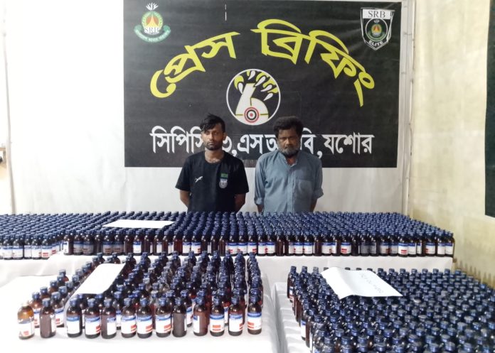 যশোরে ২,২৫৭ বোতল ভারতীয় নিষিদ্ধ সিরাপ উদ্ধার, আটক ২