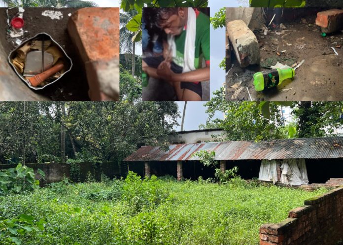 যশোরের টিবি ক্লিনিক এলাকায় পরিত্যক্ত বাড়িতে প্রকাশ্যে মাদক বিক্রি ও সেবন