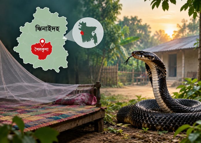 শৈলকূপায় নানাবাড়িতে বেড়াতে এসে সাপের কামড়ে প্রাণ গেল শিশুর