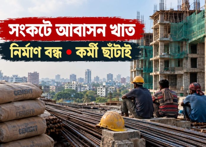 নির্মাণব্যয় বৃদ্ধি ও ক্রেতা সংকটে দেশের আবাসন খাতে স্থবিরতা