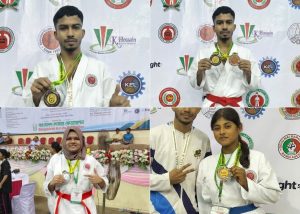 যশোরের কারাতেকাদের ৪ পদক, স্বর্ণ জিতলেন তাহমিদ আরোশ