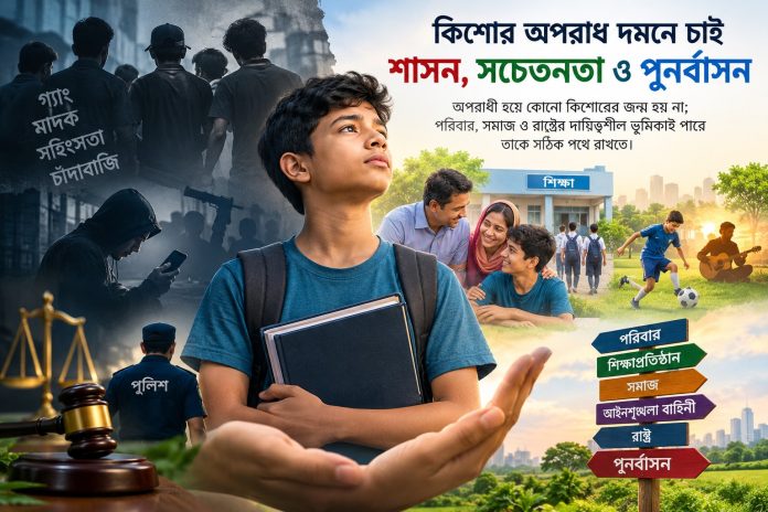 অপরাধী হয়ে কোনো কিশোরের জন্ম হয় না: পরিবার ও সমাজের দায় কোথায়?